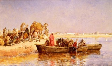 Árabe Painting - A lo largo del Nilo El árabe Edwin Lord Weeks